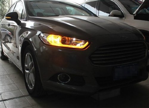 iJDMTOY Xenon White/Amber Yellow Switchback LED Tube Strip Lights For Headlight Retrofit w/ Even Lighting Illumination