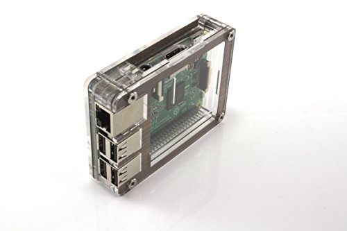 Zebra Walnut Clear~ Raspberry Pi3, 2 and B+ with Heatsinks & GPIO access by C4Labs