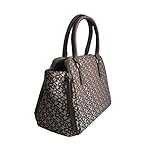 DKNY Monogram Satchel Top Handle Handbag Chino