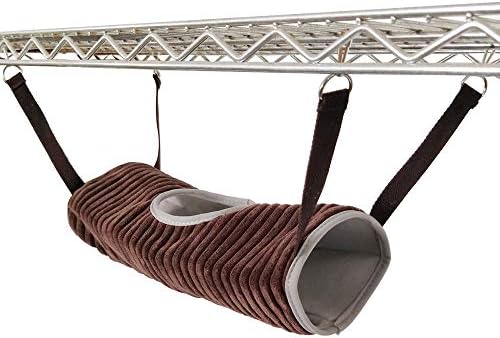 Calunce Hanging Hamster Tunnel Bed Hammock for Small Animals, Rat Ferret Toy Tunnel Tube