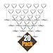 Small Set of 20 Table Number Holder Table Number Stands For Signs, Table Number Holders For Weddings, Table Card Holder, Table Sign Holder, Table Number Stand, Wedding Table Numbers Holders 3.25
