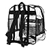Commercial Grade Large Clear Backpack Black Freeze Proof Heavy Duty