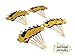 Glitter Bumble Bee Cupcake Toppers for Bumble Bee Gender Reveal Baby Shower Birthday Party Decor 24 Counts