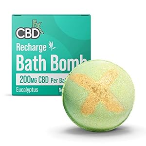 CBDfx-Recharge-Eucalyptus-CBD-Bath-Bomb-200mg-CBD CBDfx 200mg CBD High Strength Recharge Bath Bomb Eucalyptus Single