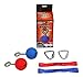 Slackers Ninja Ball with Hardware (2 Piece), Red/Blue, 2.5