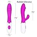 Rabbit G spot Vibrator-Waterproof Tongue Dildo Vibrators Vagina Clitoris Stimulation with 30 Vibration Modes Dual Motor Anal Sex Toys for Women