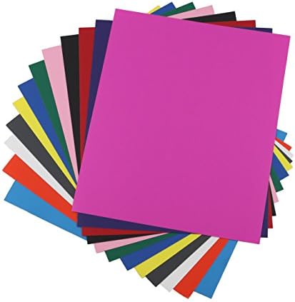 New Heat Transfer Vinyl Sheets by Crafty Rhino. 16 Color Starter Pack Bundle - 12 + 4 Glitter - 12" x 10" - Iron On or Heat Press - Best Vinyl for T Shirts - Works with Cricut and Silhouette Cameo