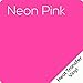 Craftables Hot Pink Heat Transfer Vinyl HTV - 5 Sheets Easy to Weed Tshirt Iron on Vinyl for Silhouette Cameo, Cricut, All Craft Cutters. Ships Flat