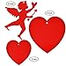 Valentine Cutouts 32 Pack Red Cupids and Hearts Paper Cutouts Party Decoration Accessories by Gift Boutique