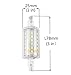 Bonlux 5W R7S J78 Non-dimmable Double Ended J Type 78mm/3in LED Light Bulb R7S LED Floodlight 50W Halogen Replacement Lamp (Daylight 6000K, Pack of 2)
