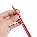 Sportneer 10x Tent Stakes Heavy Duty pegs with Carrying Pouch, Red