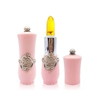 Matoen Beauty Flower Crystal Jelly Lipstick Magic Temperature Change Color Bright Lip Balm Makeup (Yellow)