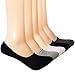 Yolev Low Cut No Show Socks Cotton Socks for Men Loafer Flat Shoe with Anti-slip Silicone Pad 5 Pairs (Mixed)