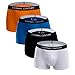 ETERNAL CENTURY Men's Underwear Cotton Stretch Low-Rise Boxer Briefs (4-Pack) Assorted Colors L