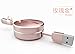 [2 Naissance] 1 PCS Packed Only 2-in-1 Retractable High Speed Fast Sturdy Durable lighting/Android USB charging Cable for Iphone 6 Plus, 6, 5s 4 4s,Android Phones and Tablets