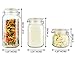 Galashield Glass Jars with Airtight Lids Leak Proof Rubber Gasket (Set of 3-25 oz, 50 oz 67 oz)