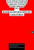 Kafkas Betrachtung Lekturen, , 3631513151