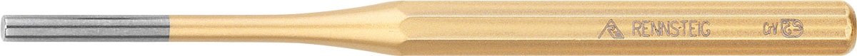 Rennsteig 450 004 0 "Standard" Octagonal Pin Punch, 0 V, Gold/Silver, 150 x 10 x 4 mm