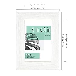 MCS Studio Gallery Frame, White Woodgrain, 4 x 6