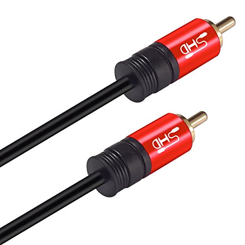 Subwoofer Cable,SHD RCA Cable RCA to RCA Audio Cable Premium Sound Quality Dual Shielded with