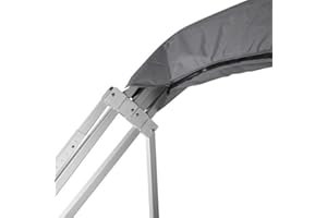 DeckMate Pontoon Boat Bimini Top Boot (Fits 8' Wide Boats) (Gray)