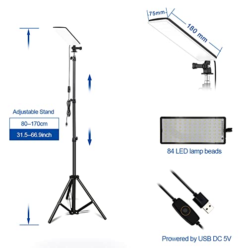 LED Camping Lights with Tripod,LED Camping Lantern LED Work Lights with Stand 5V USB Powered for Camping,Emergency
