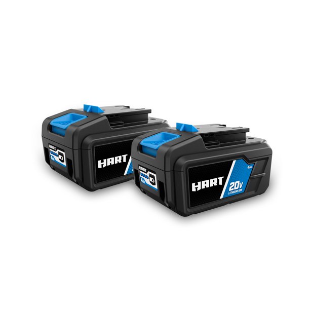 HART 2-Pack 20V 4.0Ah Lithium-Ion Batteries | High-Capacity Power for Your Tools
