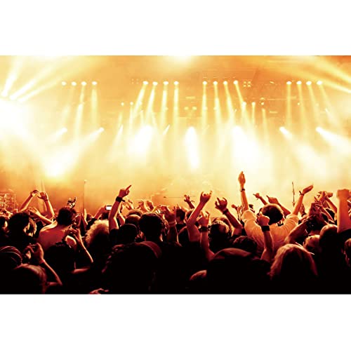 OERJU 5x4ft Stage Spotlight Backdrop Concert Live Plateform Background Rock Star Music Show Audience Banner Party Decorations Supplies Photo Portrait Vinyl Studio Video Prop at Amazon