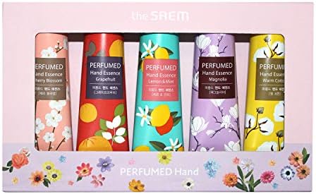 Hand Cream Gift for Women Popular Zasem Perfume Hand 5 Piece Gift Set (5 Perfume Hands, 5 Essences)