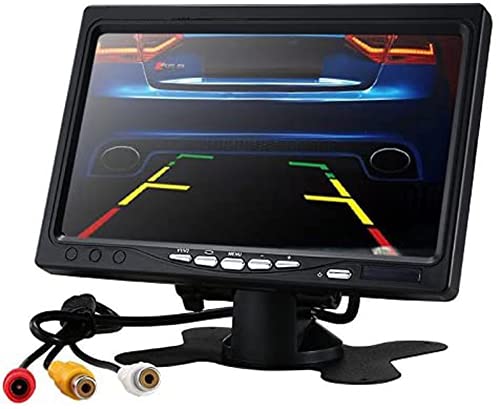 OBEST 7インチモニター 2系統の映像入力 12V-24V車用 ミニオンダッシュ液晶モニター 「800*480」モニター 電源直結 バック切替可能 AV1/AV2入力