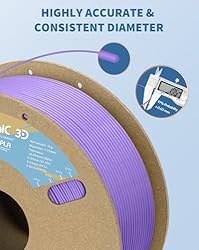 DURAMIC 3D Matte PLA Filament 1.75mm Purple, 1kg