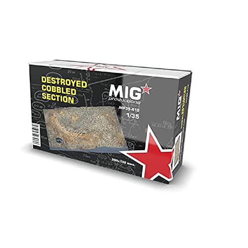 AK Interactive - Model Kit Diorama Destroyed Cobbled Section MP35-410 1:35th Model Kit Promo Tank