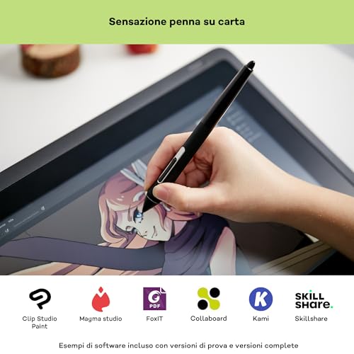 Wacom Cintiq 16 2.5K Pen Display with Wacom Pro Pen 2 | Graphics tablet (requires PC), natural paper and pen feel, HD sharpness and Japanese ergonomic design