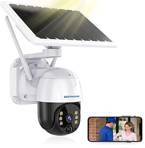 Solar Security Camera Outdoor,3MP Wireless PTZ Camera,20400mAh - Main Image