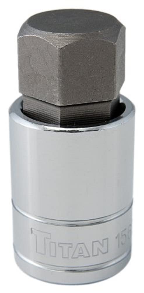 Titan 15621 1/2" Drive x 21mm Hex Bit Socket, 21mm