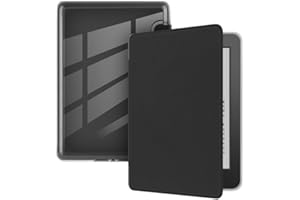 Coque fine en polyuréthane pour Kindle Paperwhite 7" et Colorsoft Signature Edition - Fonction veille/réveil automatique (Noi
