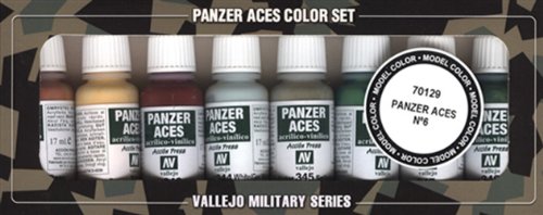 Vallejo Panzer Aces No #6 Paint Set, 17ml