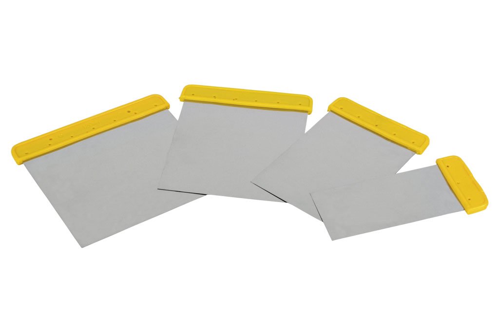 Cofan Set of 4 Spatulas | Made of Stainless Steel | Measures 6, 8, 10 and 12 cm | for Painter or Chapista