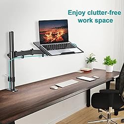MOUNT PRO Single Laptop Mount with Tray for Laptop