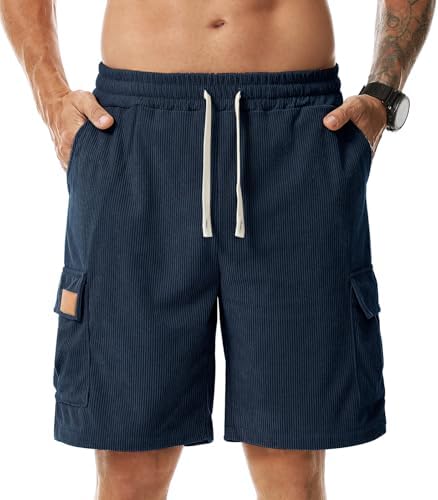 Hombre Pantalones Cortos Casual Bermudas con Bolsillos S-3XL