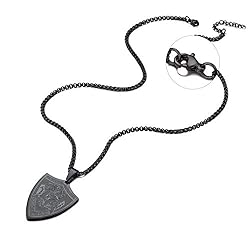 U7 Jewelry Men Women Ion Plating Black Vintage