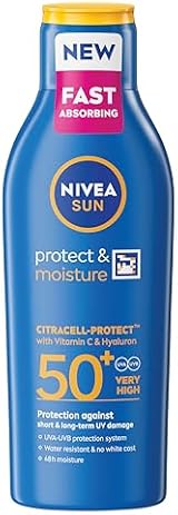 Nivea Sun Protect Moisture Lotion SPF 50+ 200ml Vitamin C Hyaluron UVA UVB view 2