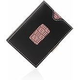 LIULIHUA LLH Leather Trifold Wallet - RFID Blocking with Stainless Steel Locking Clip Wallet, Minimalist Front Pocket RFID Blocking Credit Card Holder (green-D)