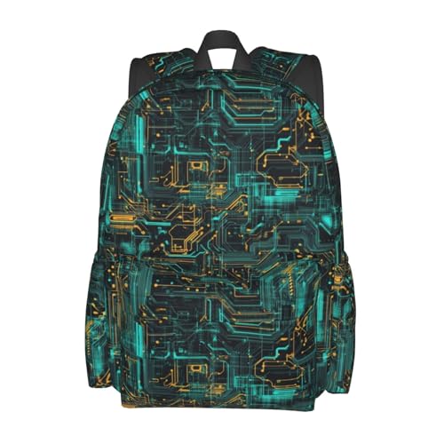 Famliihw Circuit Board Backpack Laptop Backpacks