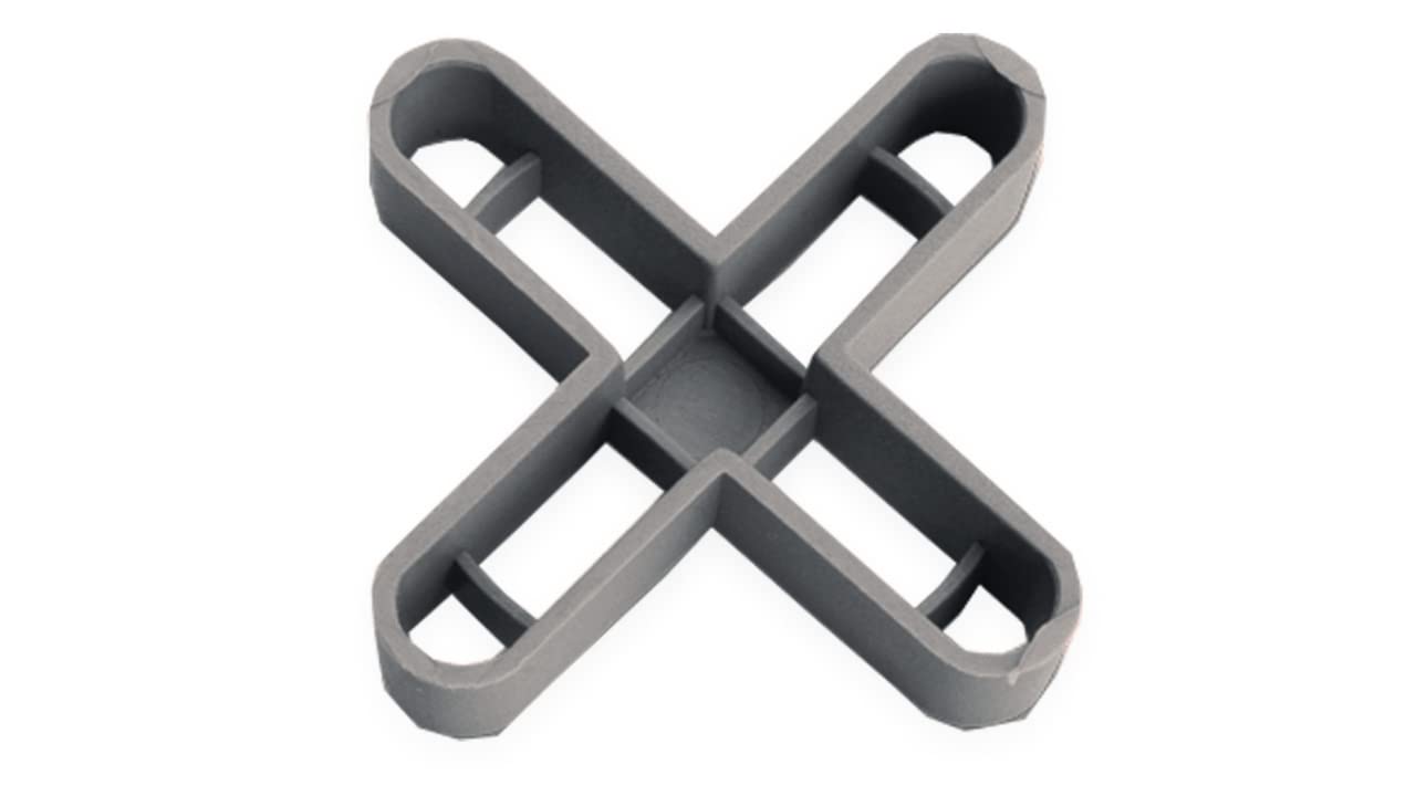 Rubi 2905 Joint Crosses, Grey, 10 mm, Set of 50 Pieces