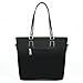 Itscosy® OL Luxury Fashion Tote Top Handle Cross Body Shoulder Satchel Purse Handbag for Women 6 Piece Set Bags (Model 4-Black)