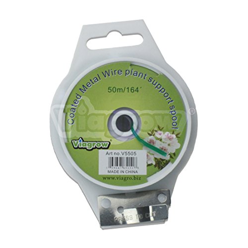 Viagrow 164 Feet (3 pack) Twist Tie Roll Spool Dispenser w/Cutter Secure Garden Plant Multi-Function Cable Snack Tie