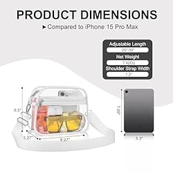 USPECLARE Clear Bag for Stadium Events Clear