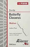 ProAdvantage Sterile Butterfly Closure Bandages, Medium, Latex-Free, 100/bx