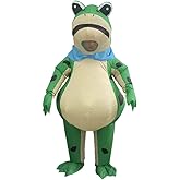 Yolata Inflatable Frog Costume Adult Unisex Funny Blow up Halloween Suit